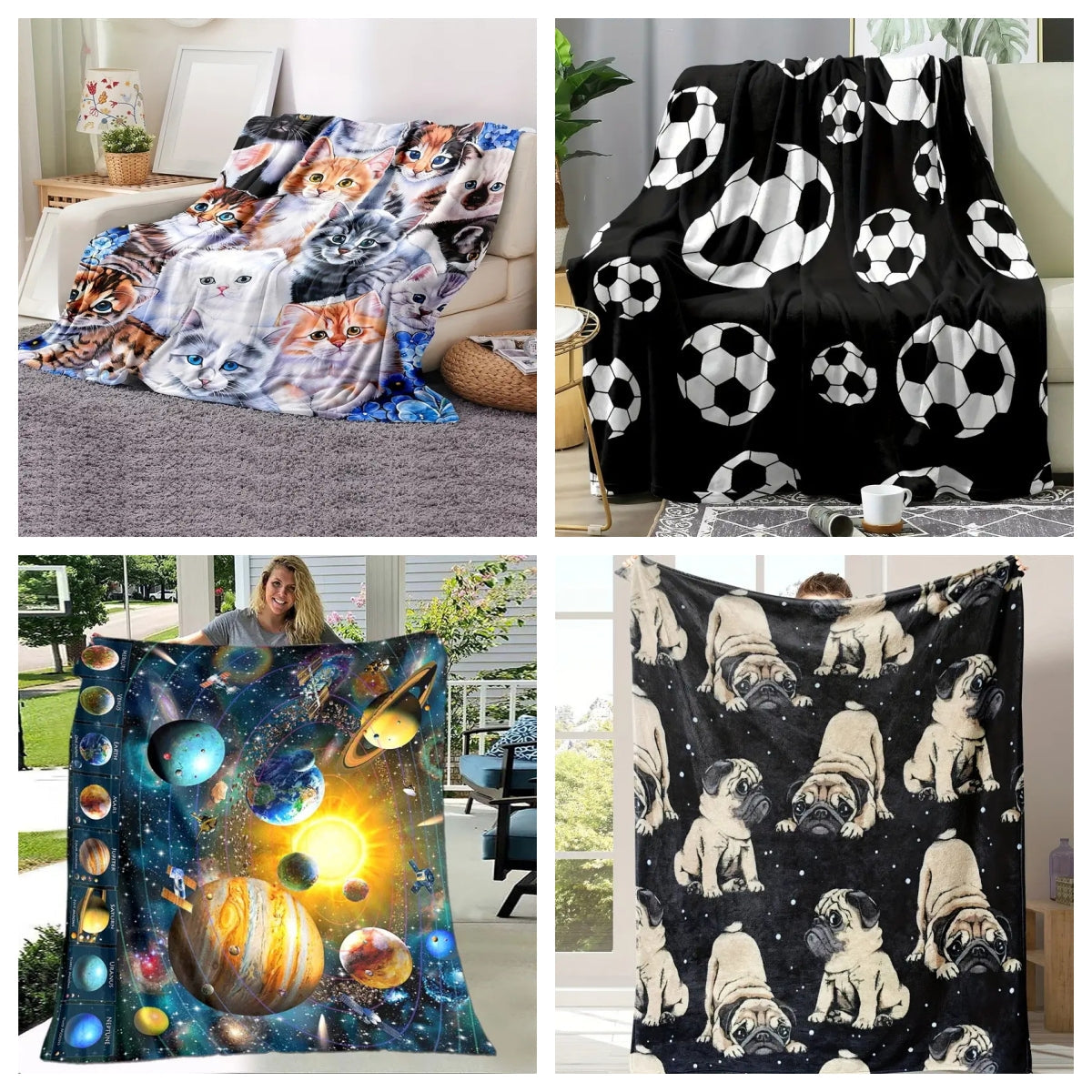 🎄🎅Cute smiling dinosaur flannel blanket