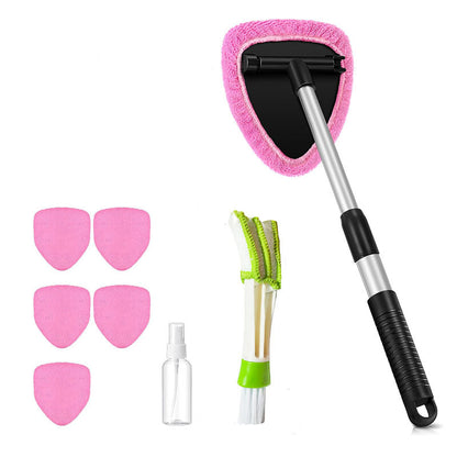 🔥🚗Microfiber cleaning tool for car windshields with extendable handle