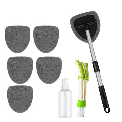 🔥🚗Microfiber cleaning tool for car windshields with extendable handle