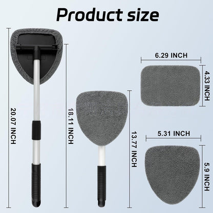🔥🚗Microfiber cleaning tool for car windshields with extendable handle