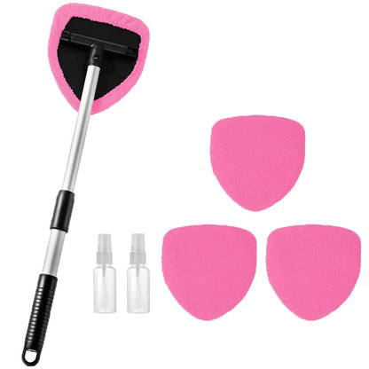 🔥🚗Microfiber cleaning tool for car windshields with extendable handle