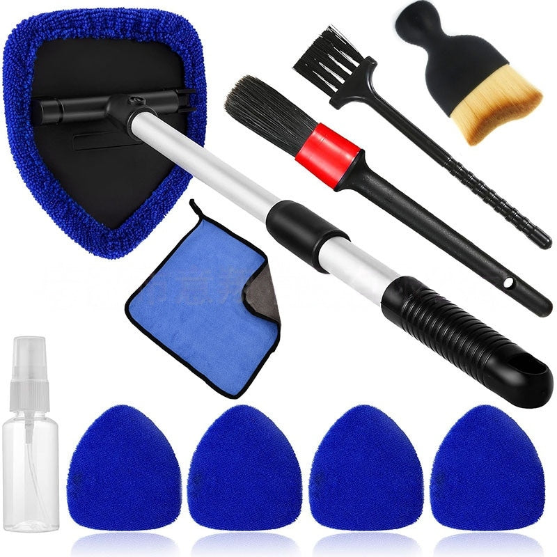 🔥🚗Microfiber cleaning tool for car windshields with extendable handle