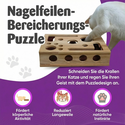 🎁😻✨Kratzpuzzle-Spielbox für Katzen: Stressfreie Alternative zu Nagelknipsern und Nagelschleifern