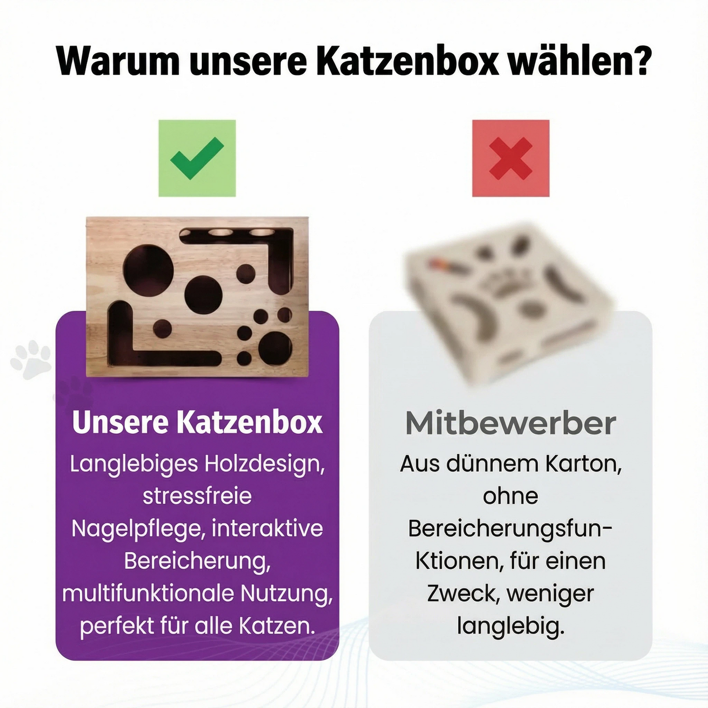🎁😻✨Kratzpuzzle-Spielbox für Katzen: Stressfreie Alternative zu Nagelknipsern und Nagelschleifern